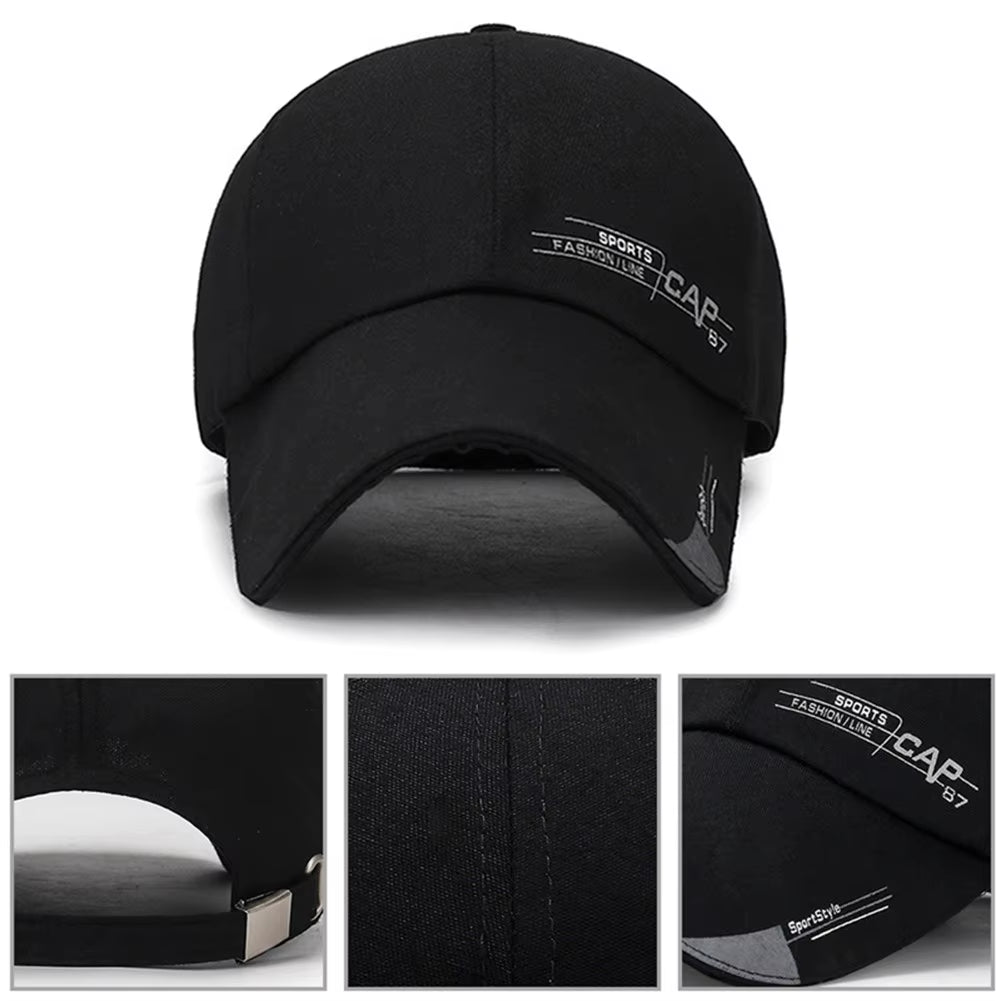 1X Long Brim Baseball Cap Sun Visor Hat Waterproof Sport Duck Tongue Women Men Quick Dry Outdoor Baseball Cap Adjustable Sun Hat